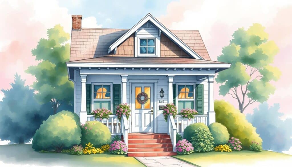 watercolor home portraits